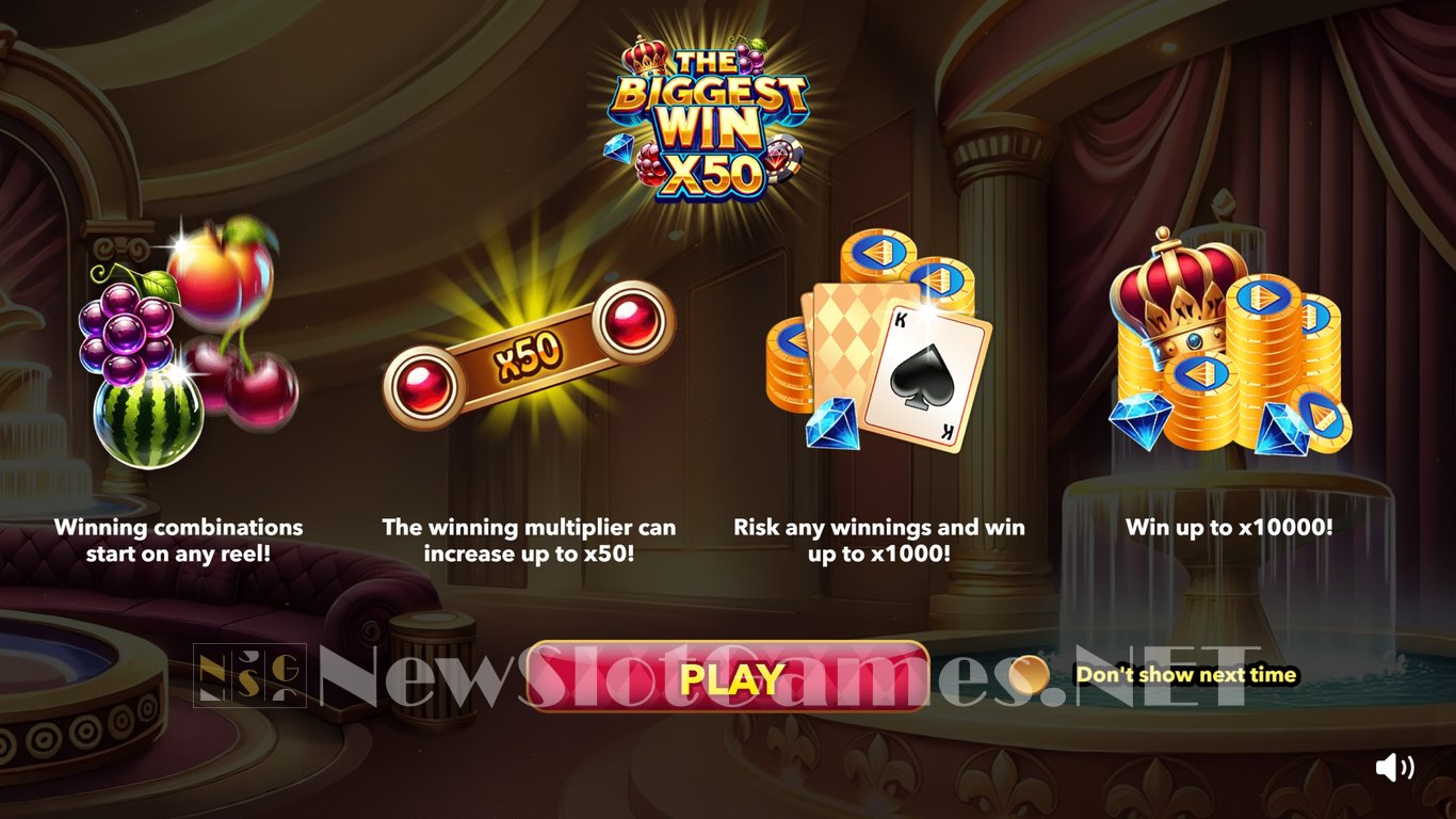 The Biggest Win x50 Slot Demo Image