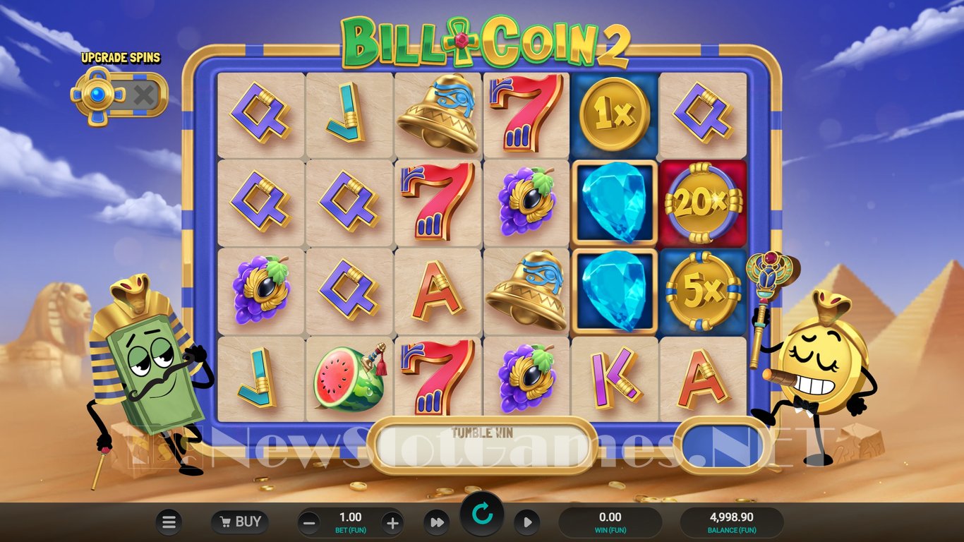 Bill & Coin 2 Mummy Mischief Slot Demo Image