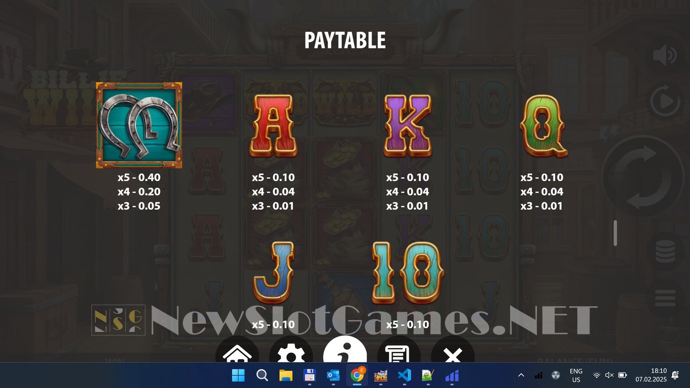 Billie Wild Slot Slot Image in Demo - pic. 10