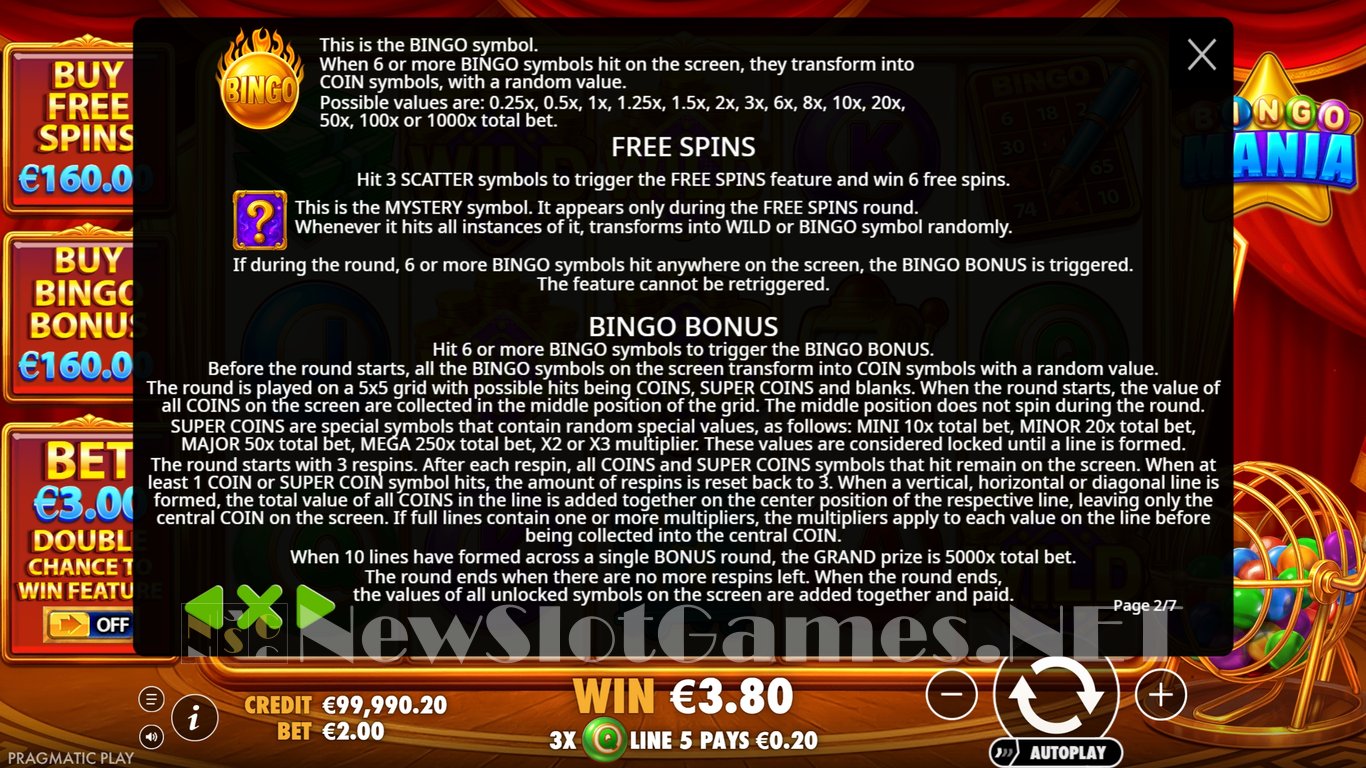 Bingo Mania Slot Slot Image in Demo - pic. 6