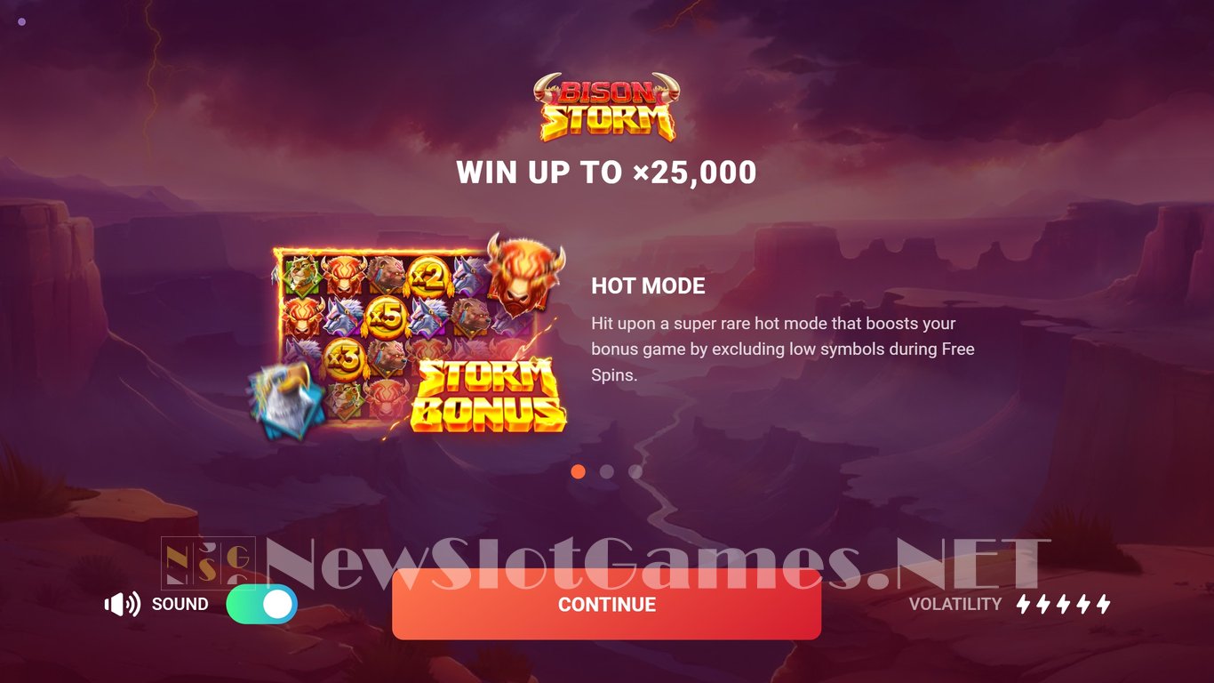 Bison Storm Slot Demo Image