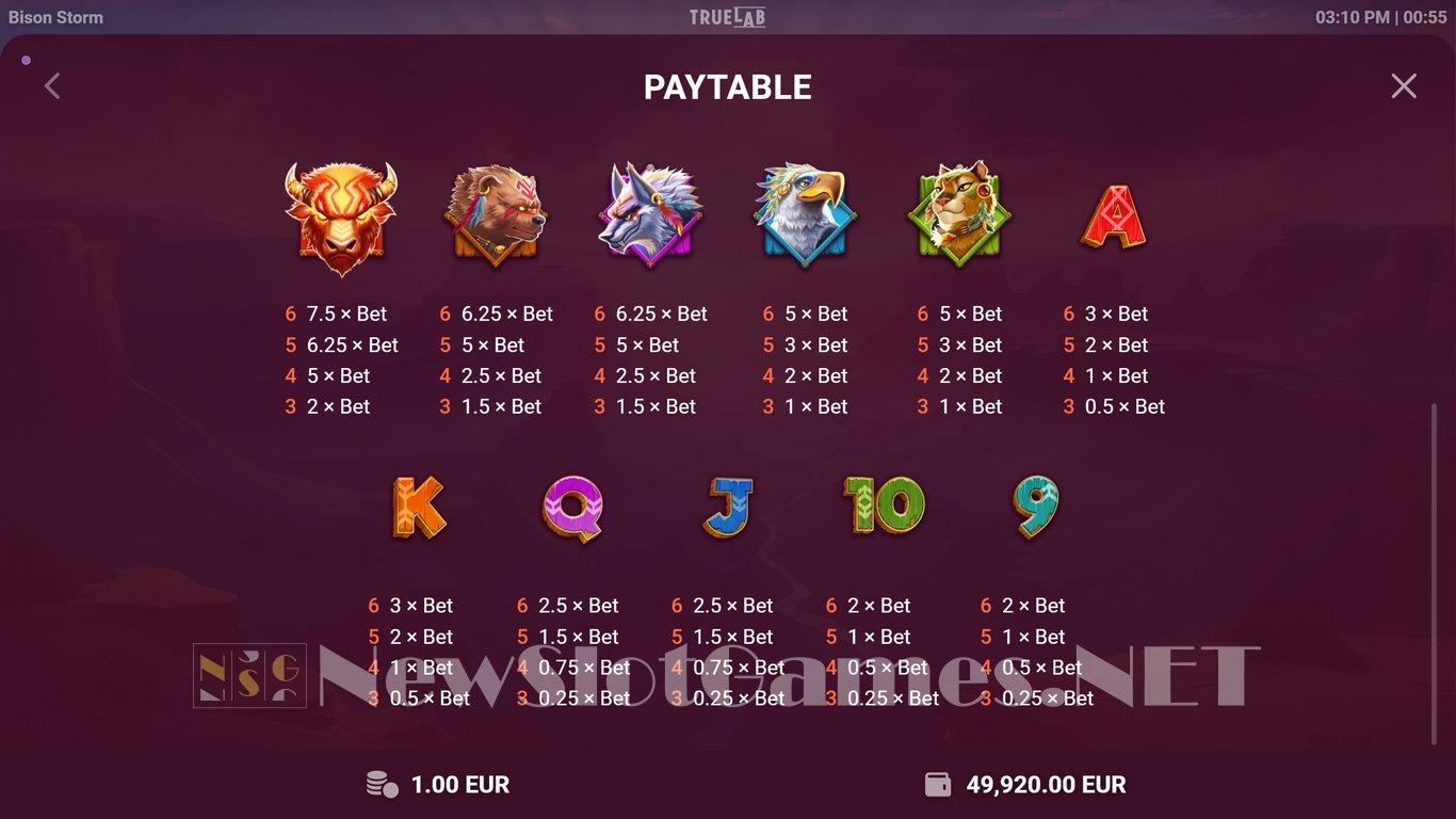 Bison Storm Slot Slot Image in Demo - pic. 11