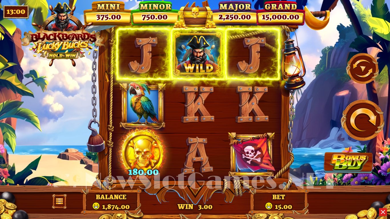 Blackbeards Lucky Bucks Slot Slot Image in Demo - pic. 6