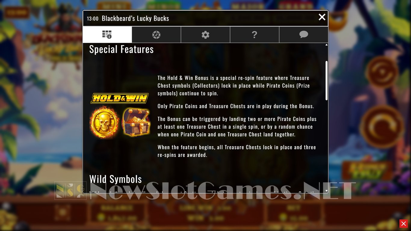 Blackbeards Lucky Bucks Slot Slot Image in Demo - pic. 8