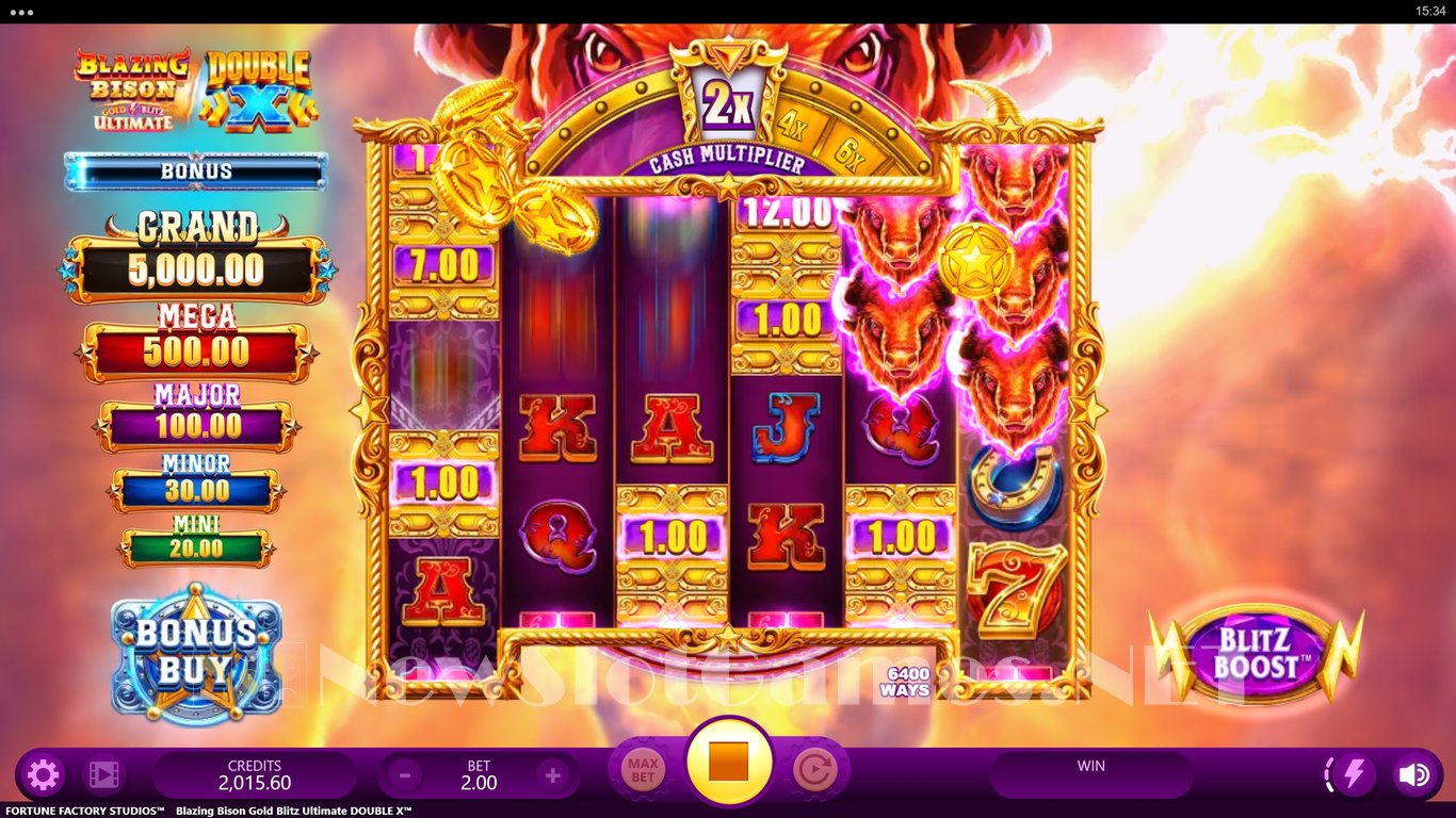 Blazing Bison Gold Blitz Ultimate Double X Slot Slot Image in Demo - pic. 4