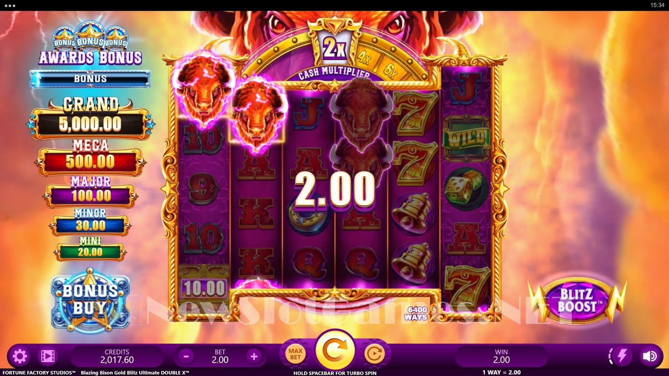 Blazing Bison Gold Blitz játékgép