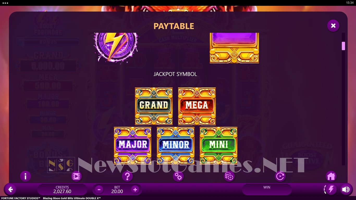 Blazing Bison Gold Blitz Ultimate Double X Slot Slot Image in Demo - pic. 9