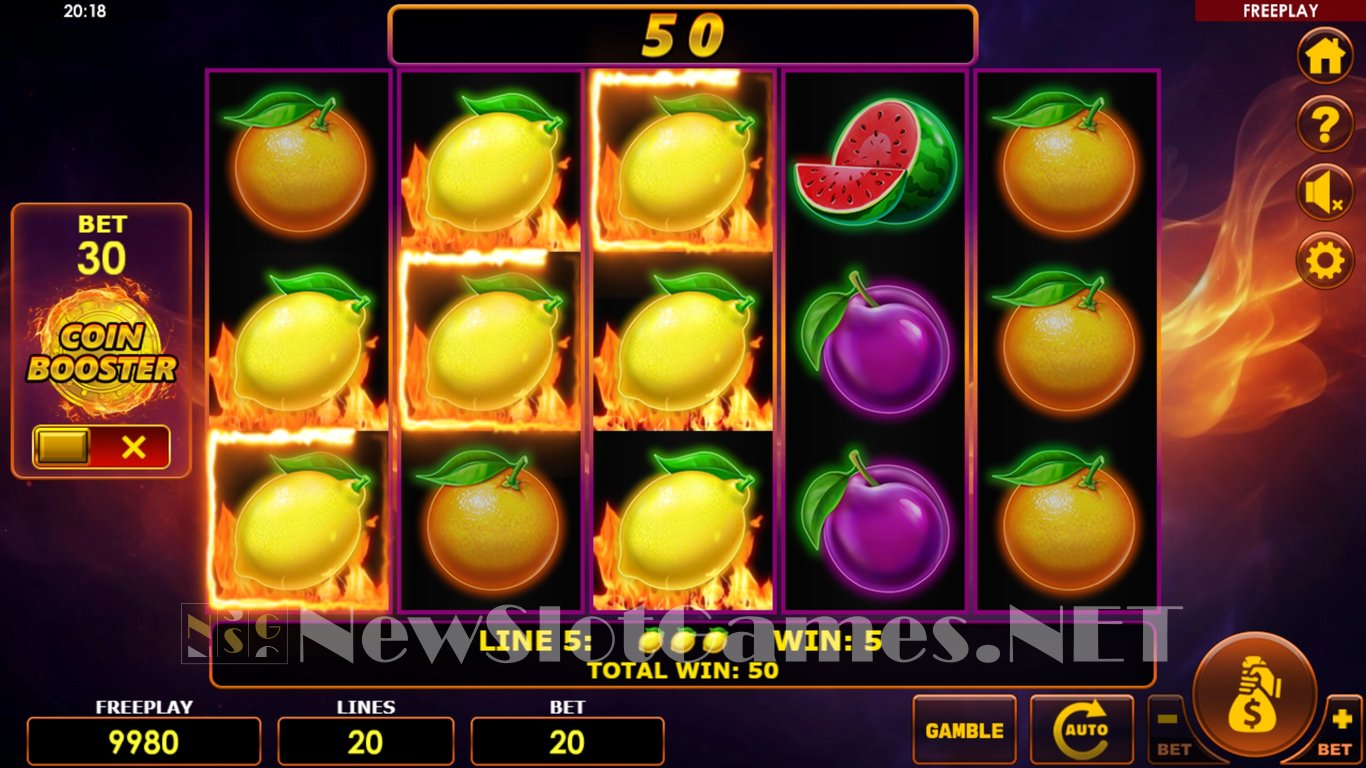 Blazing Coins 20 Hold & Win Slot Demo Image