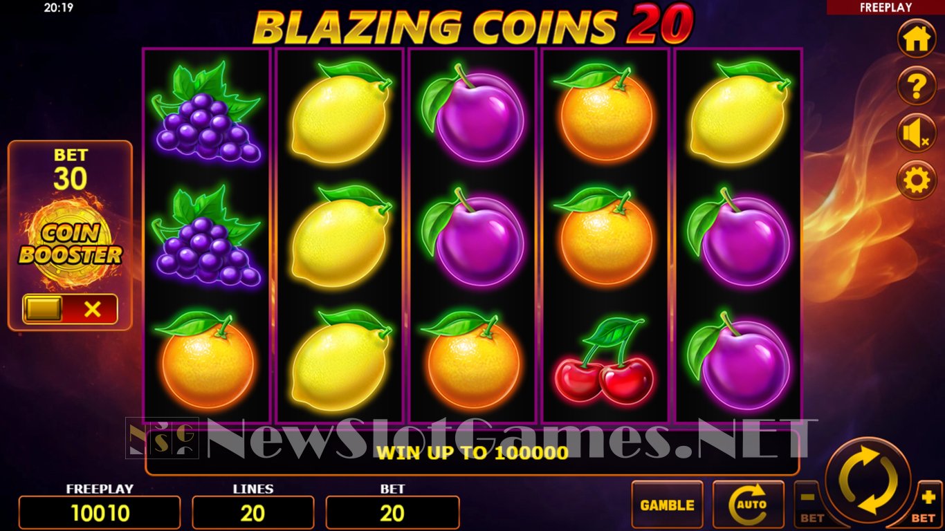 Blazing Coins 20 Hold & Win Slot Slot Image in Demo - pic. 2