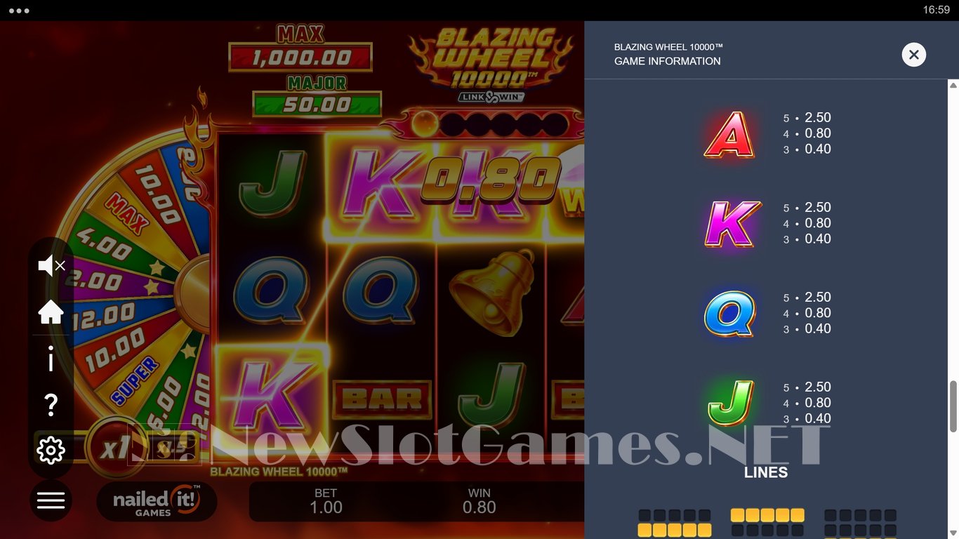 Blazing Wheel 10000 Slot Slot Image in Demo - pic. 10