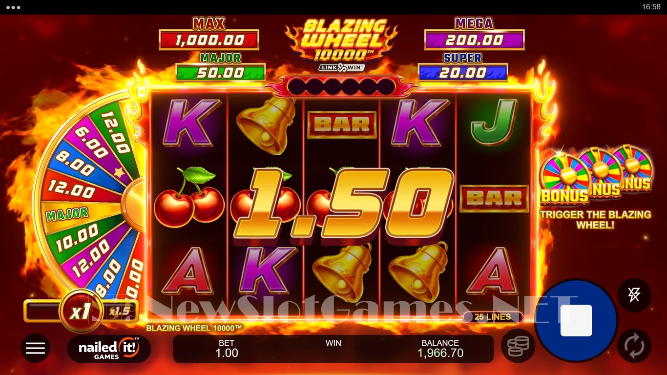 Blazing Wheel 10000 Slot Slot Image in Demo - pic. 2