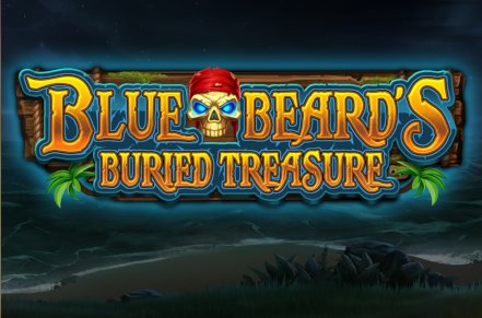 Blue Beards Buried Treasure Slot Logo