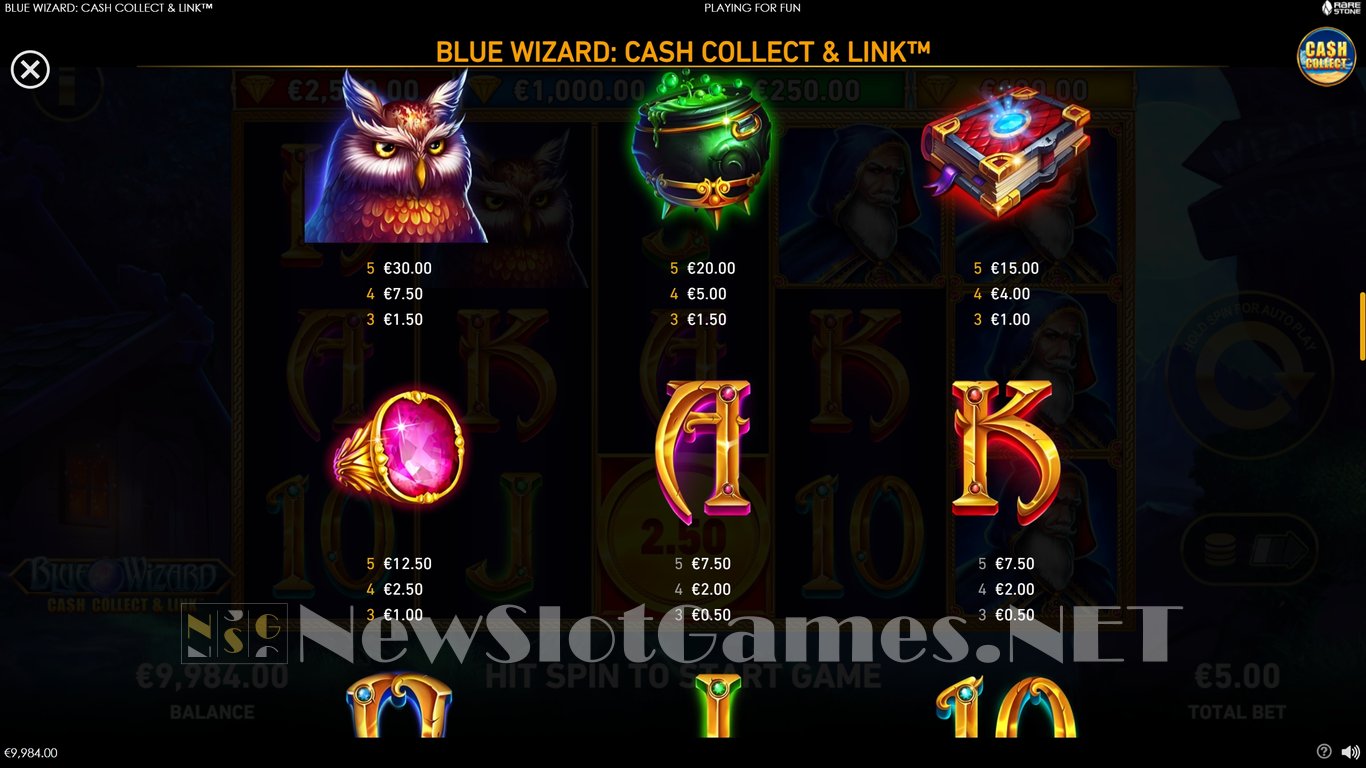 Blue Wizard Cash Collect & Link Slot Slot Image in Demo - pic. 7