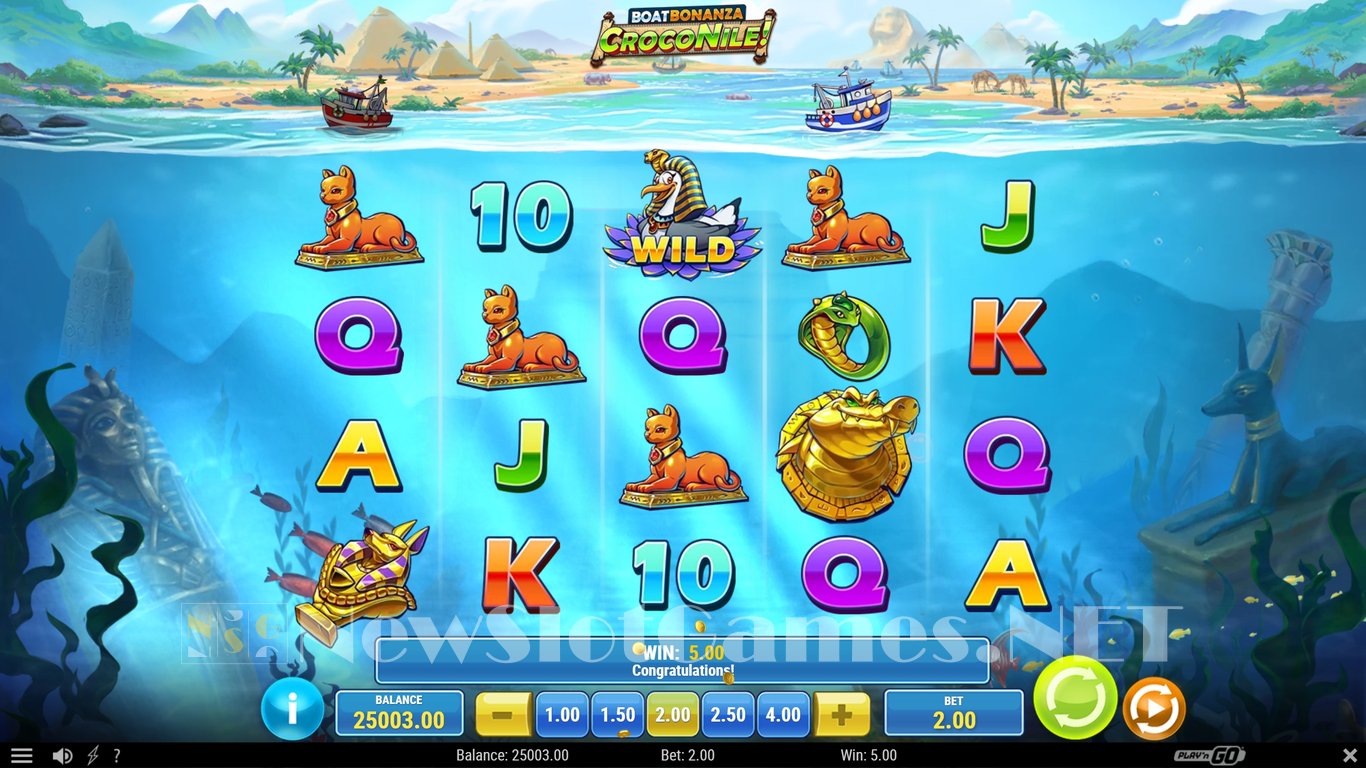 Boat Bonanza CrocoNile! Slot Slot Image in Demo - pic. 2