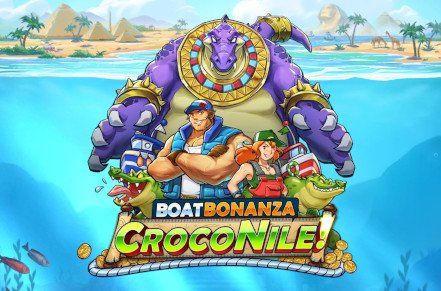 Boat Bonanza CrocoNile! Slot Logo
