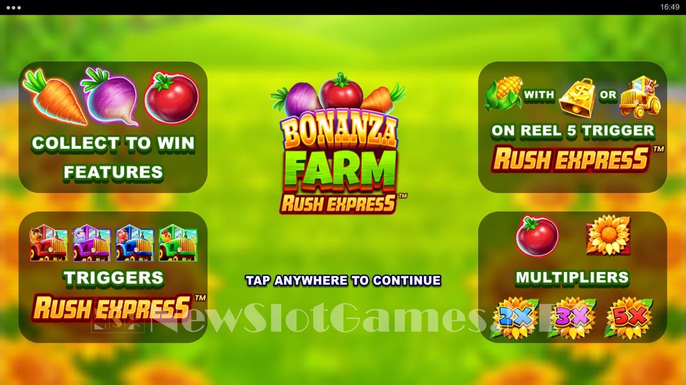 Bonanza Farm Rush Express Slot Demo Image