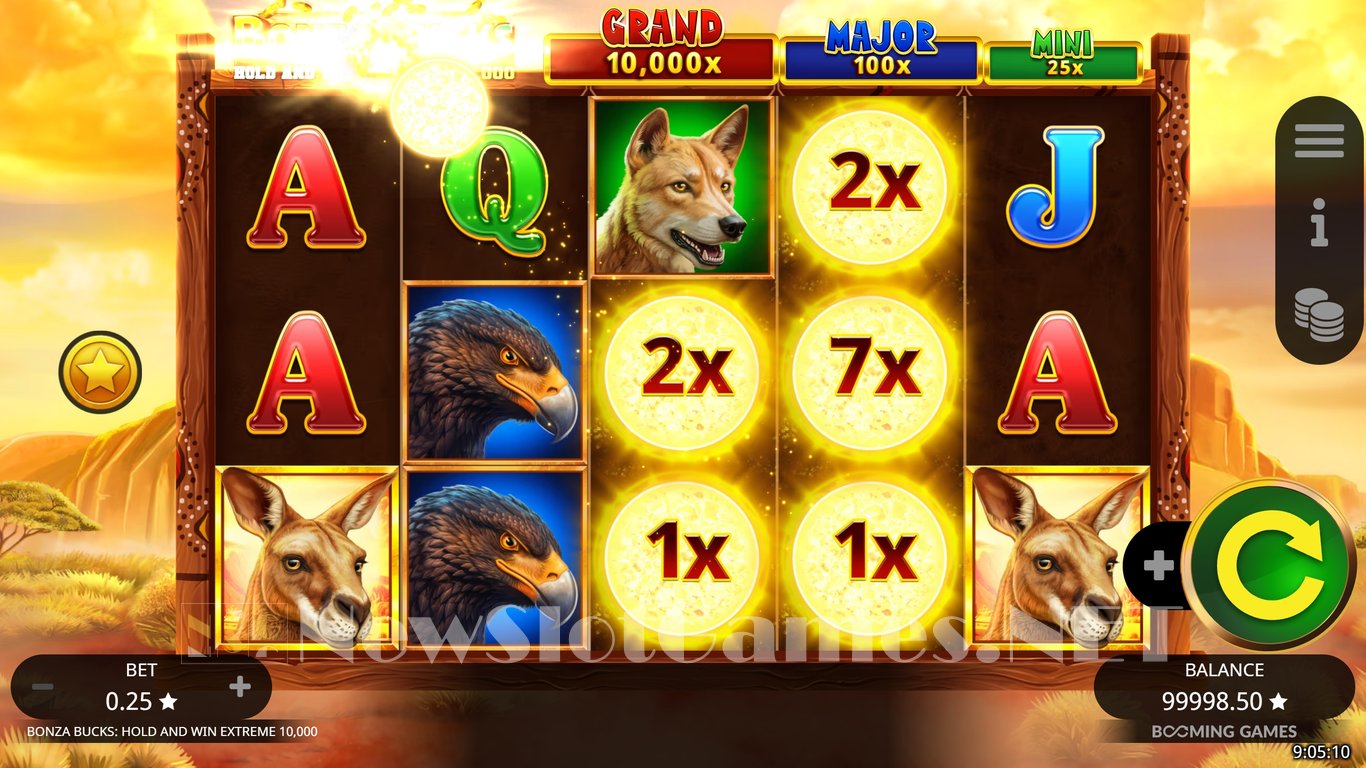 Bonza Bucks Hold and Win Extreme 10,000 Slot Slot Image in Demo - pic. 4