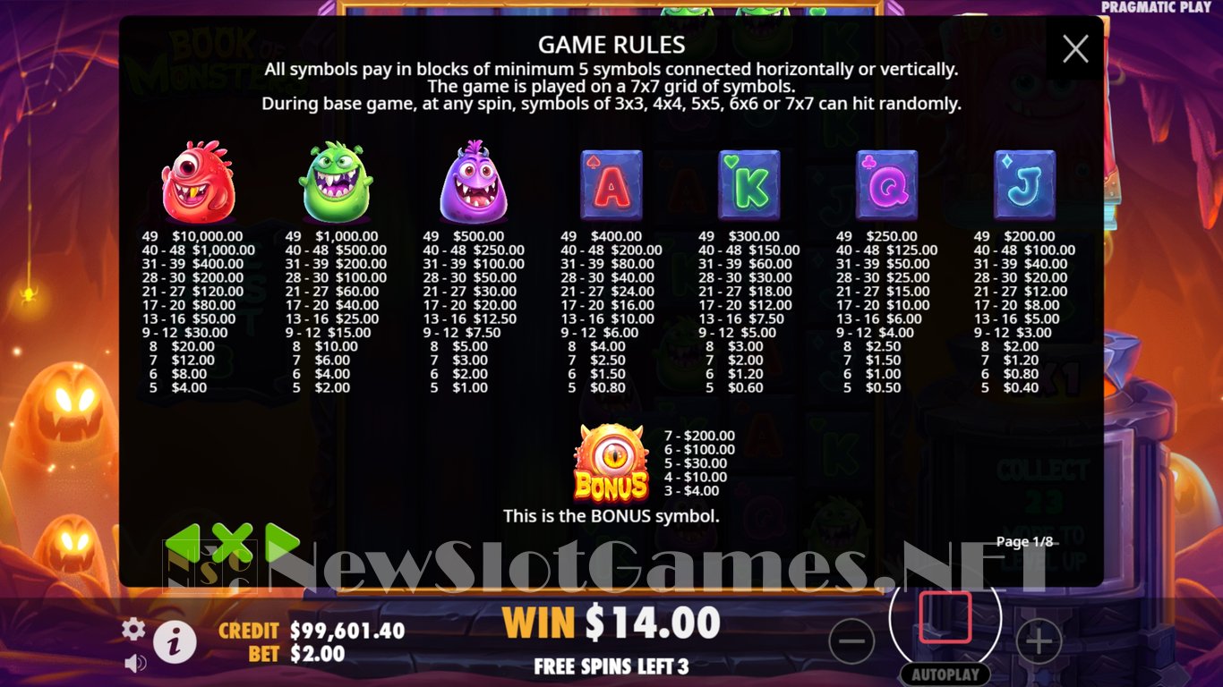 Book of Monsters Slot Slot Image in Demo - pic. 11