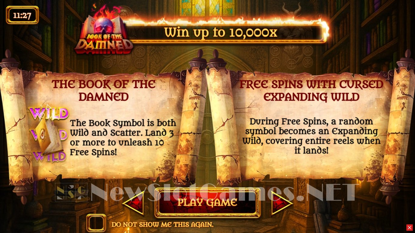 Book of the Damned Slot Demo Image