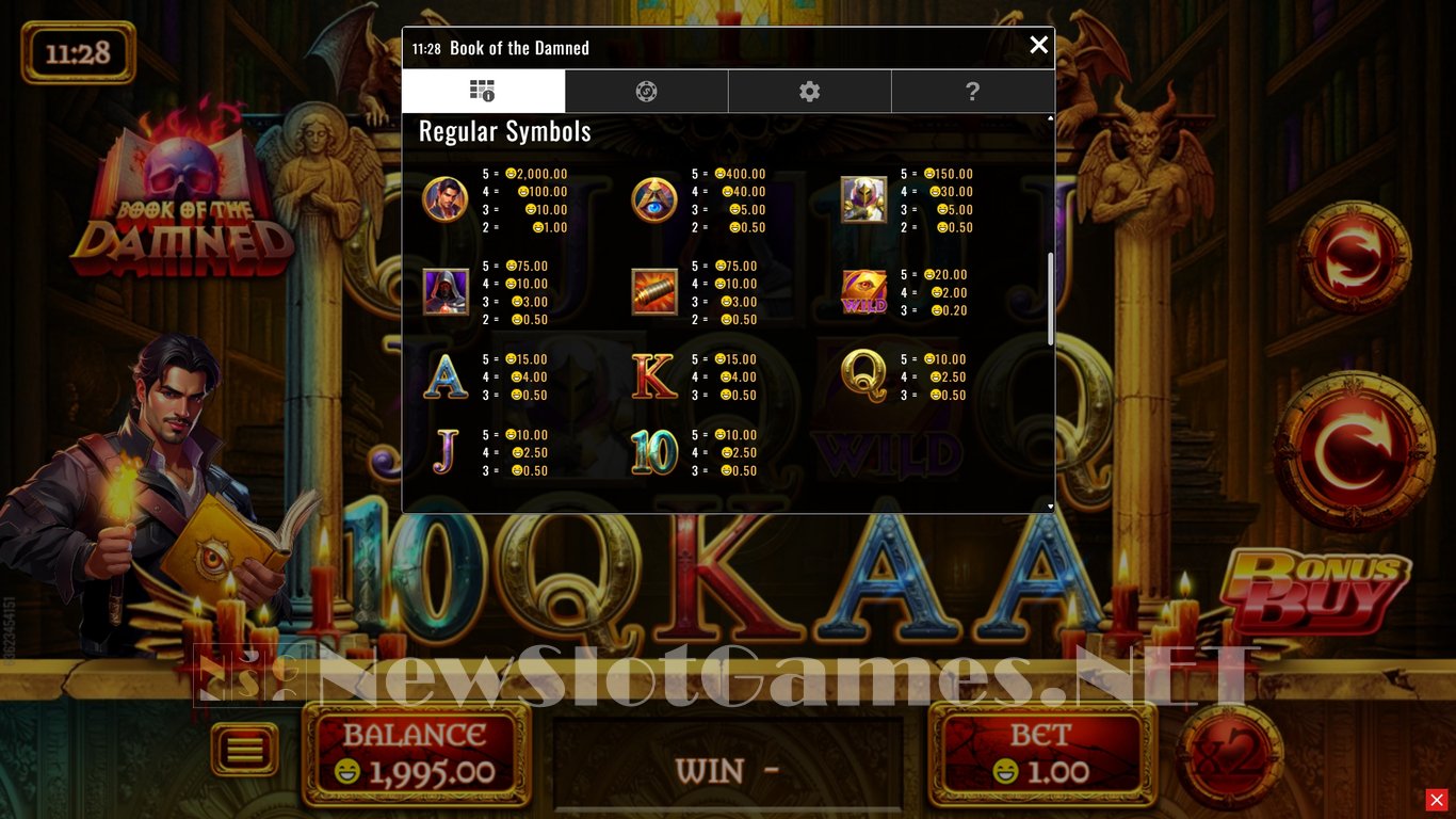 Book of the Damned Slot Slot Image in Demo - pic. 6