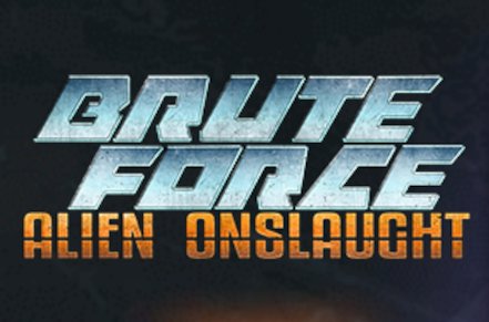Brute Force Alien Onslaught Slot Logo