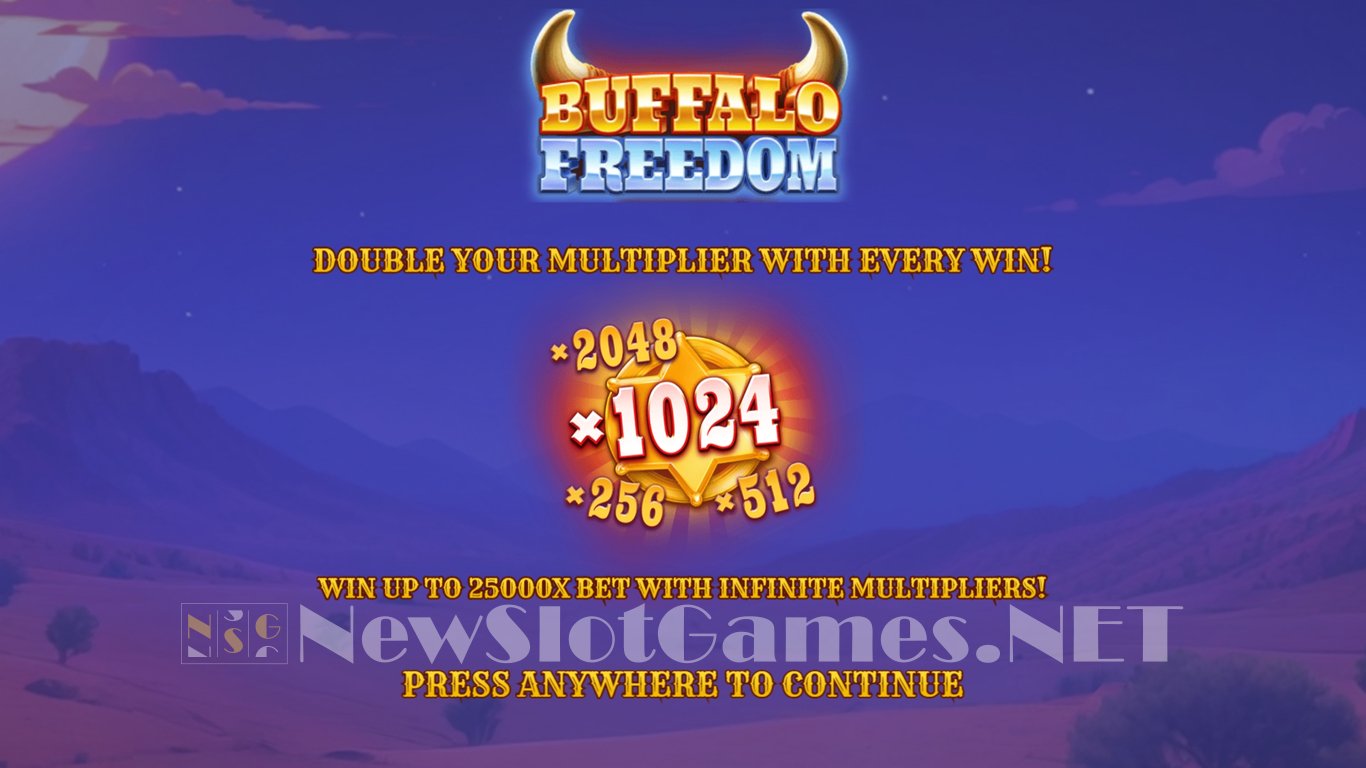 Buffalo Freedom DoubleMax Slot Demo Image