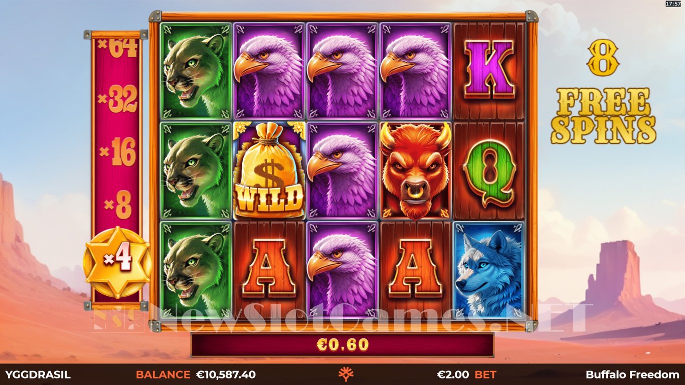 Buffalo Freedom DoubleMax Slot Slot Image in Demo - pic. 10