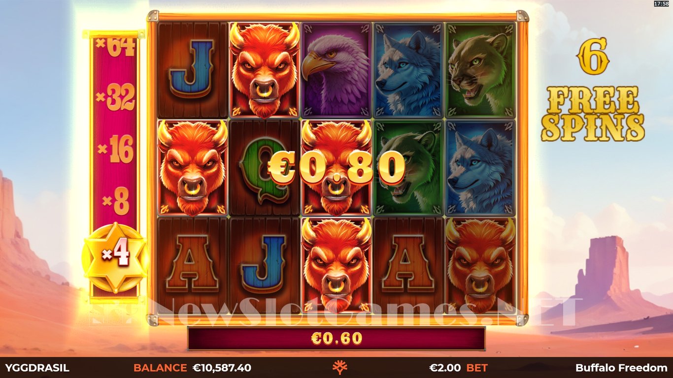 Buffalo Freedom DoubleMax Slot Slot Image in Demo - pic. 11