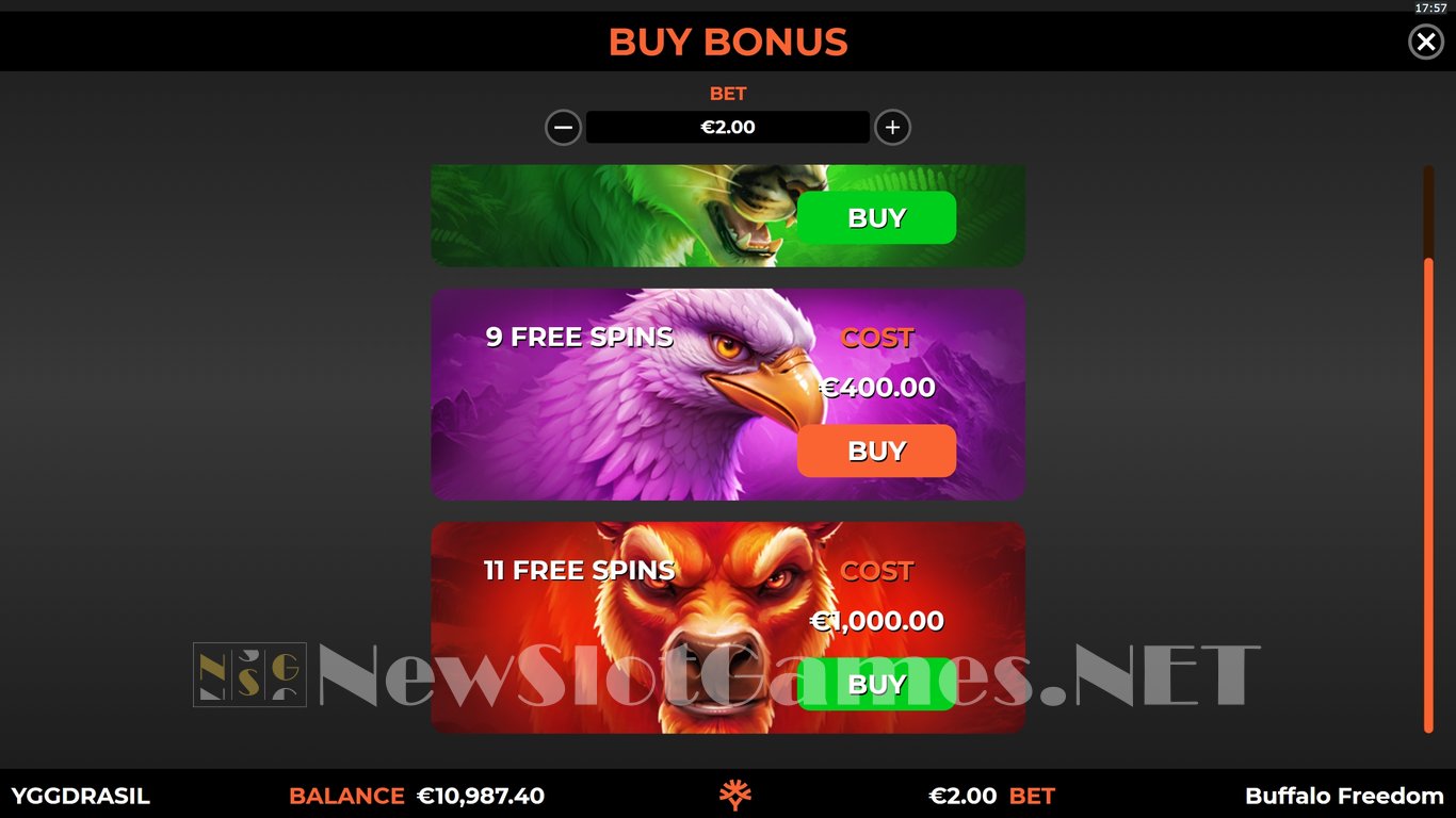 Buffalo Freedom DoubleMax Slot Slot Image in Demo - pic. 6