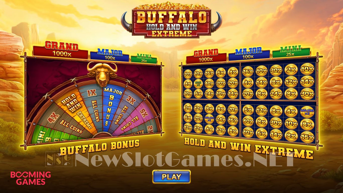 Buffalo Hold and Win Extreme 10,000 Slot Demo Image