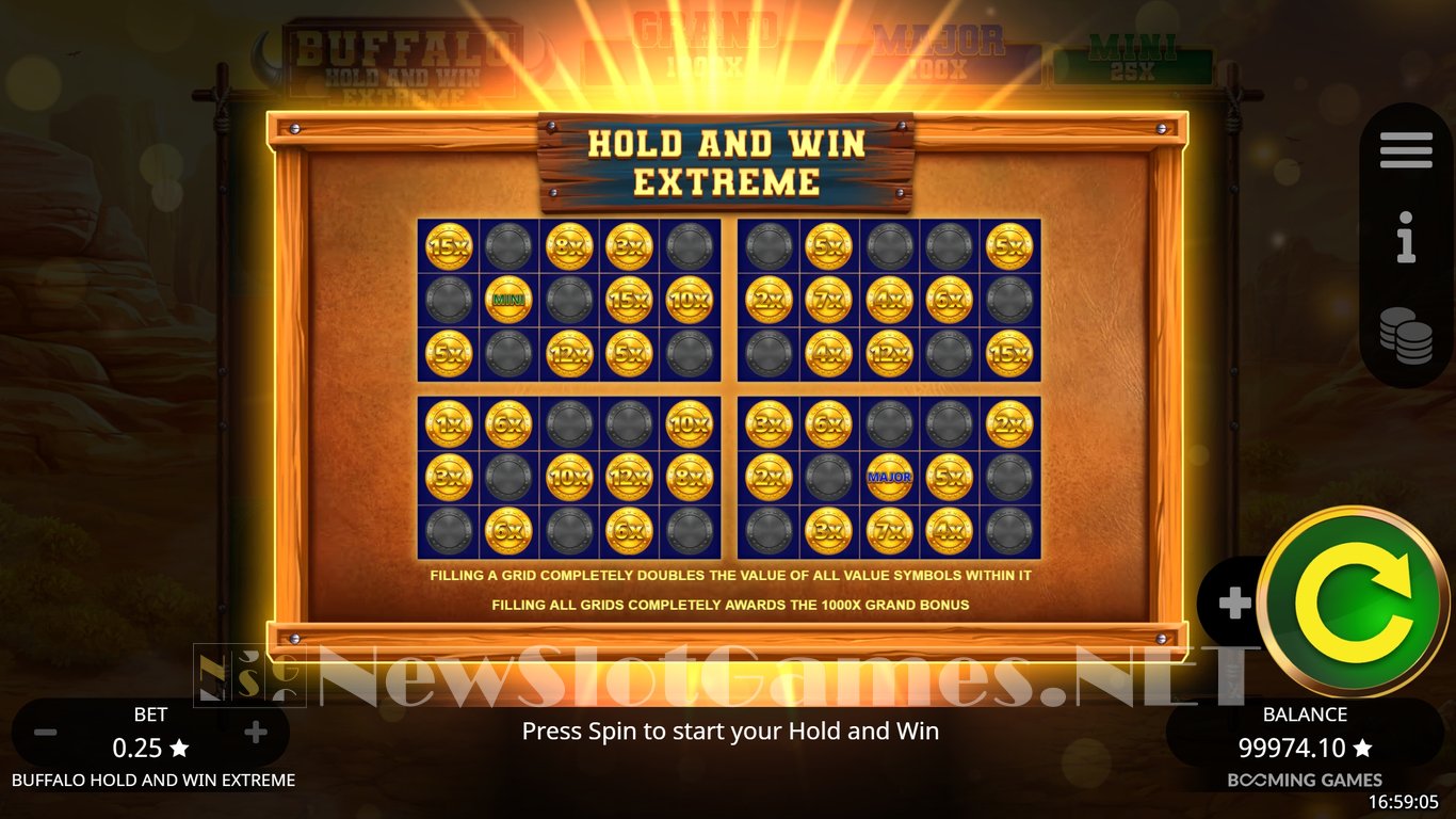 Buffalo Hold and Win Extreme 10,000 Slot Slot Image in Demo - pic. 10