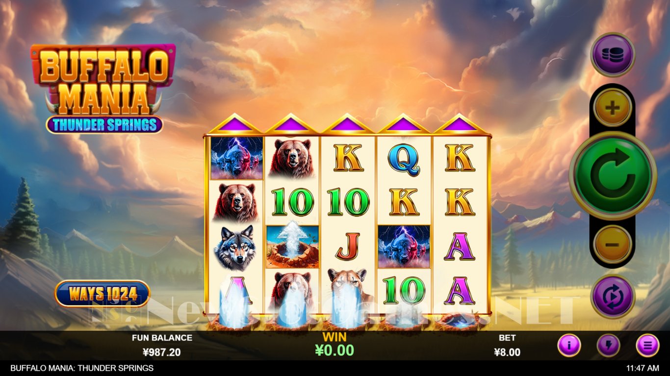 Buffalo Mania Thunder Springs Slot Slot Image in Demo - pic. 2