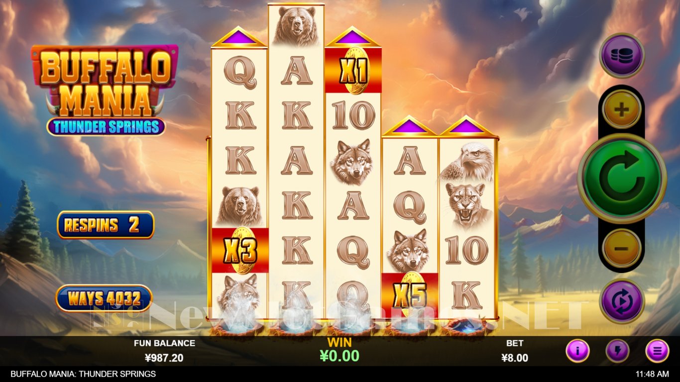 Buffalo Mania Thunder Springs Slot Slot Image in Demo - pic. 3
