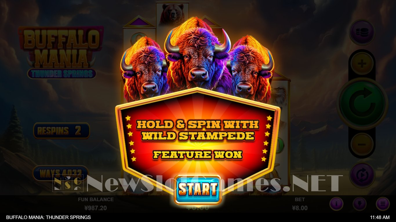 Buffalo Mania Thunder Springs Slot Slot Image in Demo - pic. 4