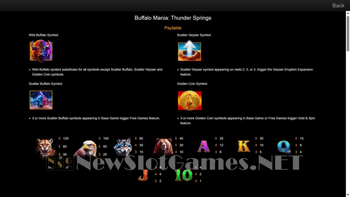 Buffalo Mania Thunder Springs Slot Slot Image in Demo - pic. 6