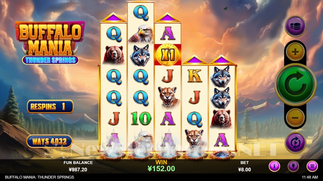 Buffalo Mania Thunder Springs Slot Slot Image in Demo - pic. 7
