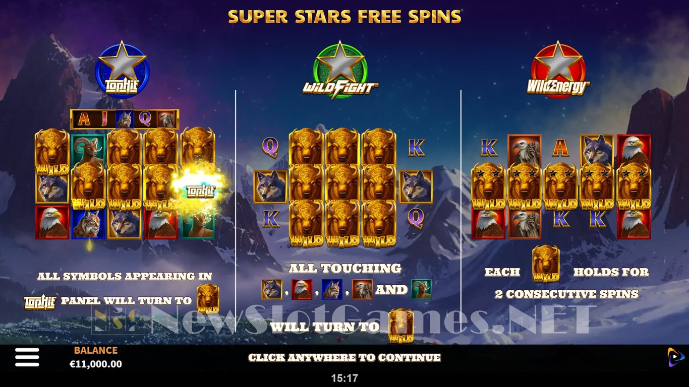 Buffalo Super Stars Slot Demo Image