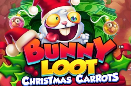 Bunny Loot Christmas Carrots Slot Logo