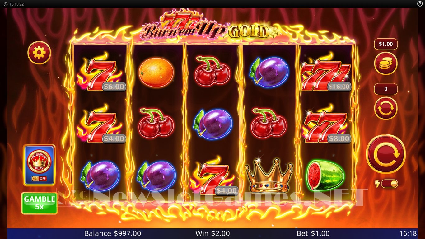 Burn Em Up Gold Slot Slot Image in Demo - pic. 3