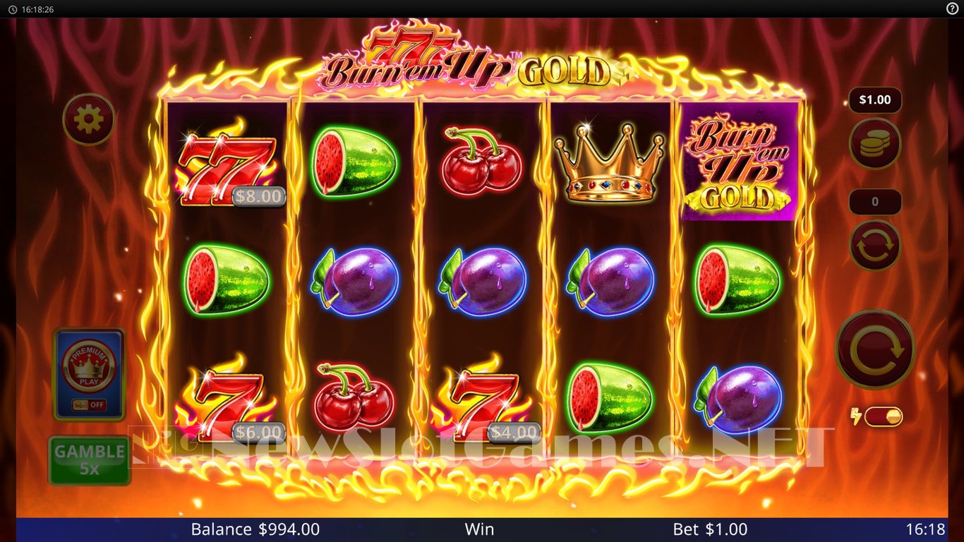 Burn Em Up Gold Slot Slot Image in Demo - pic. 4