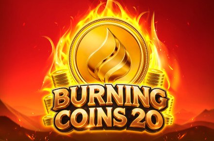 Burning Coins 20 Slot Logo
