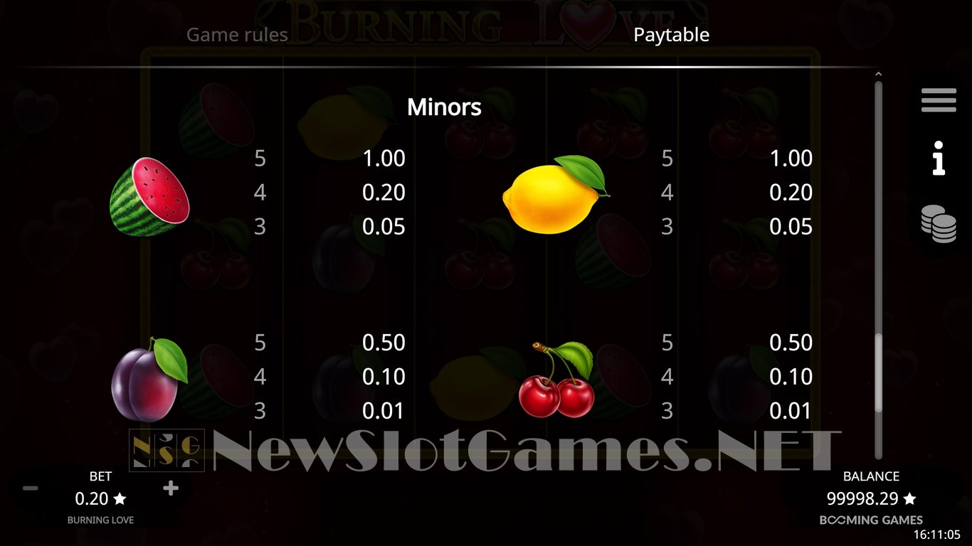 Burning Love Slot Slot Image in Demo - pic. 10