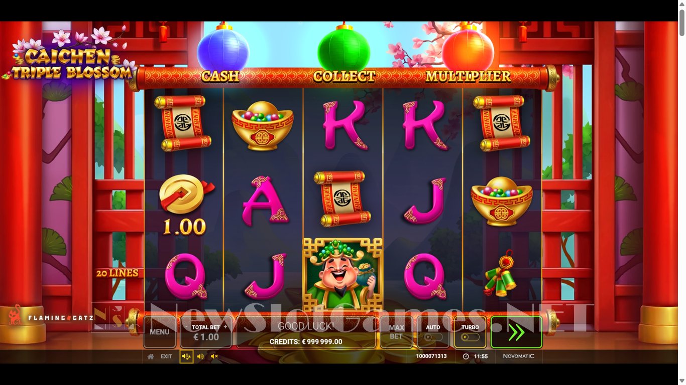 Caichen Triple Blossom Slot Demo Image