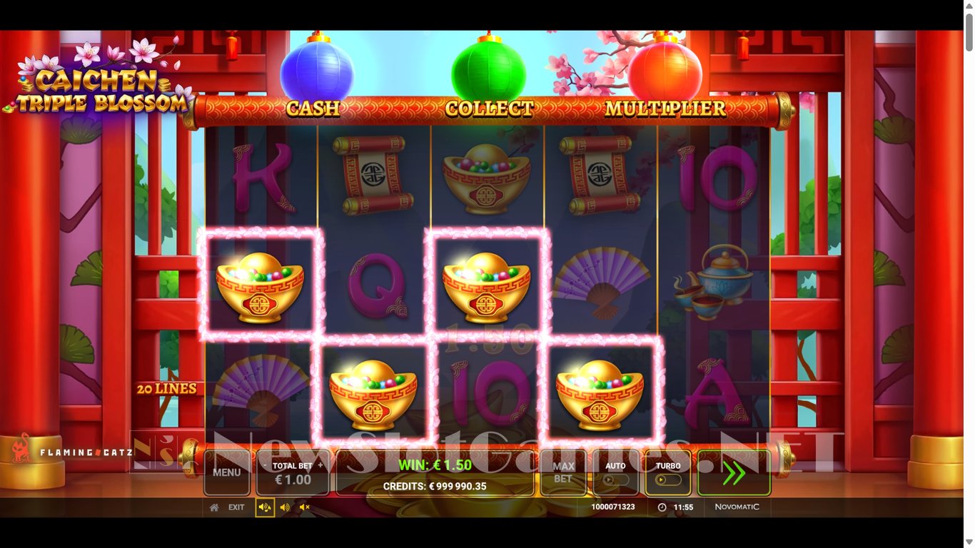 Caichen Triple Blossom Slot Slot Image in Demo - pic. 4