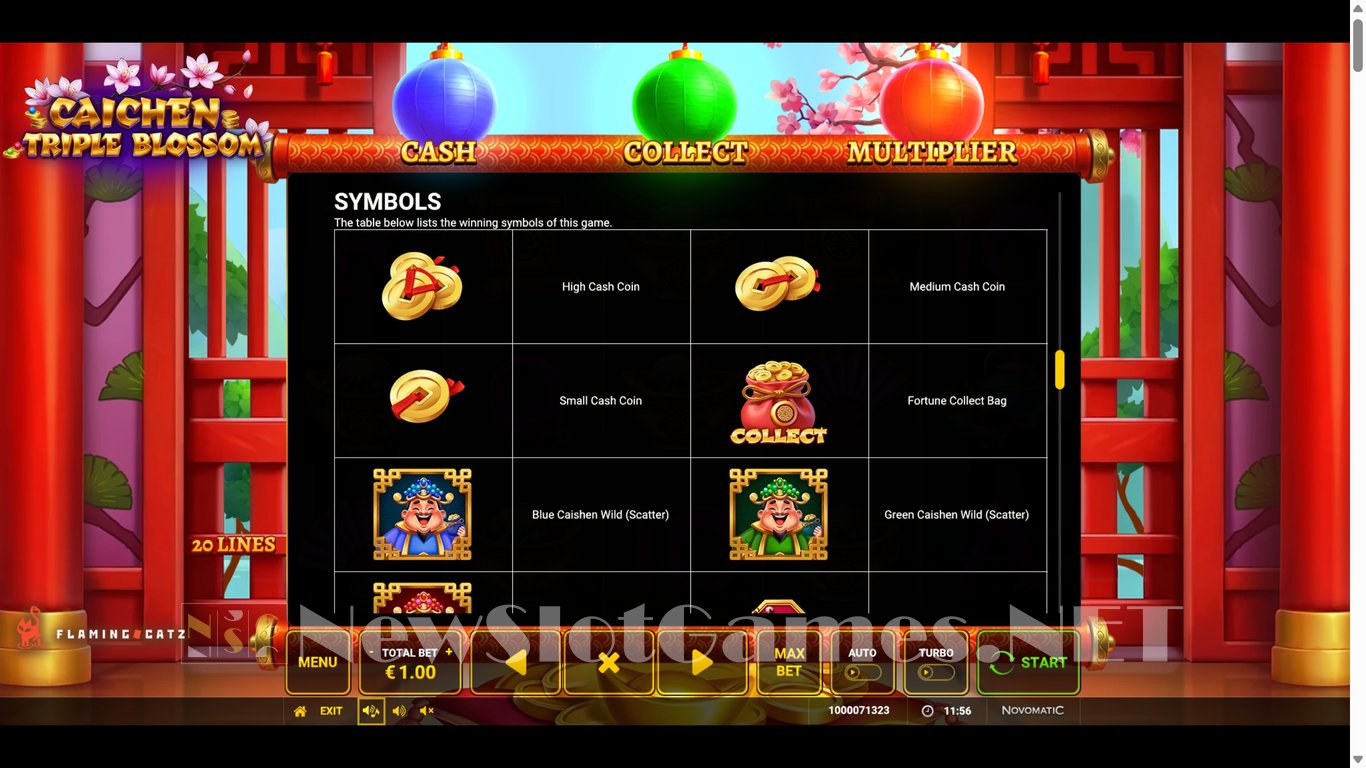 Caichen Triple Blossom Slot Slot Image in Demo - pic. 6