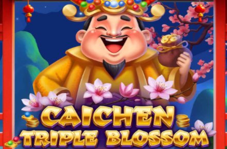 Caichen Triple Blossom Slot Logo