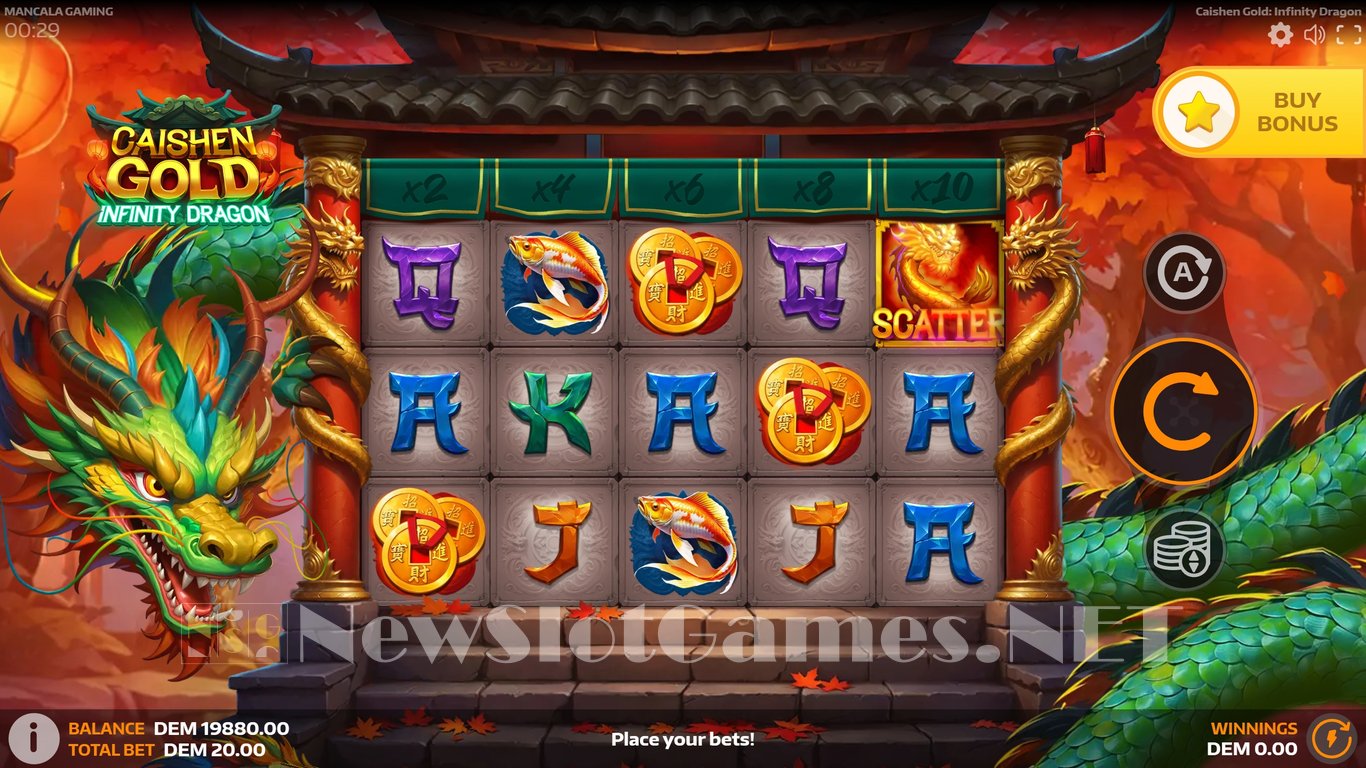Caishen Gold Infinity Dragon Slot Slot Image in Demo - pic. 2