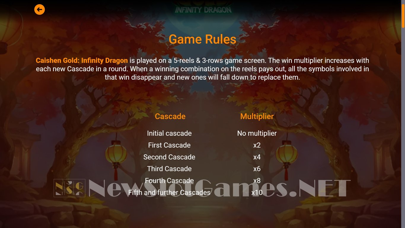 Caishen Gold Infinity Dragon Slot Slot Image in Demo - pic. 5