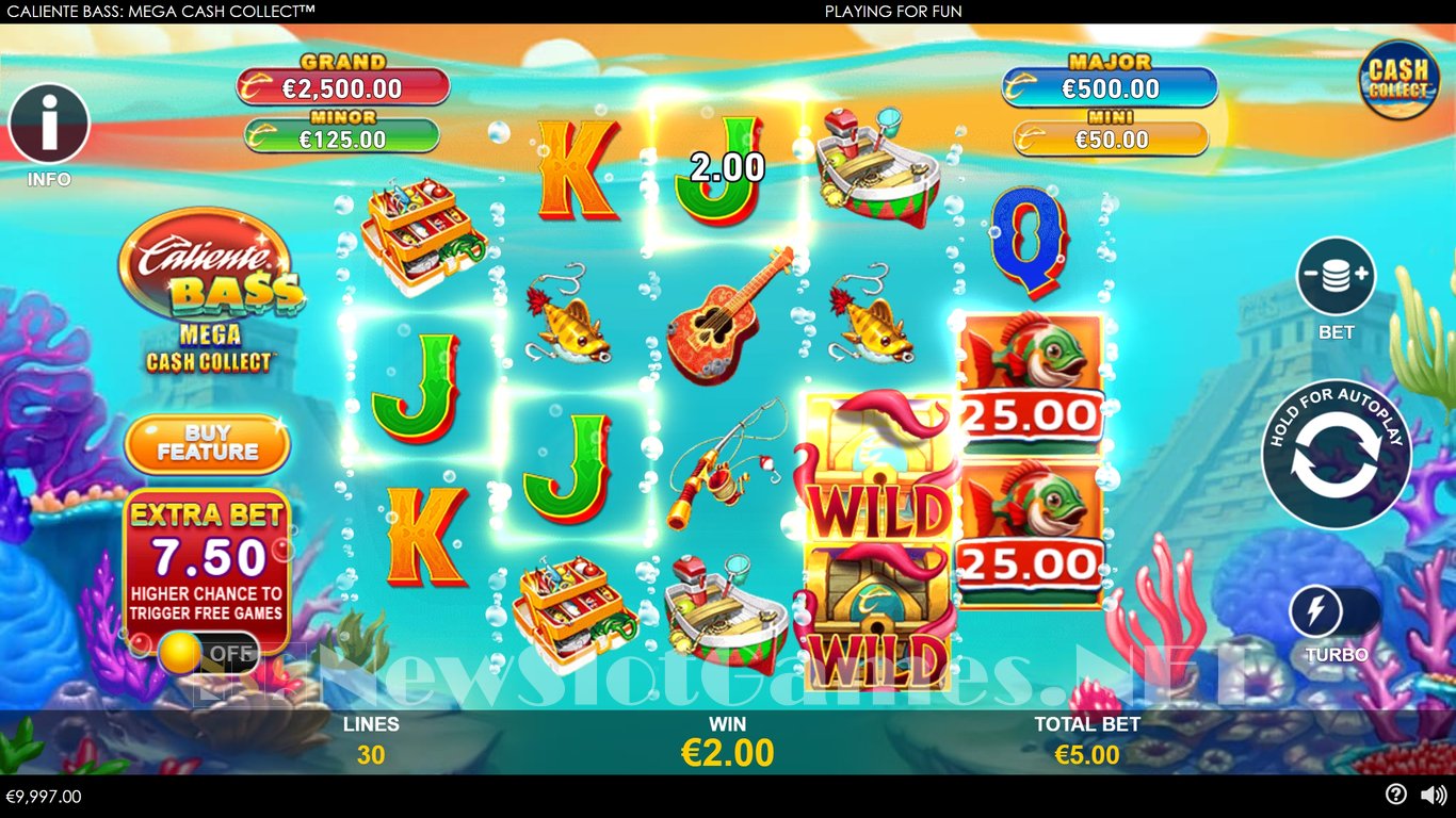 Caliente Bass Mega Cash Collect Slot Slot Image in Demo - pic. 2