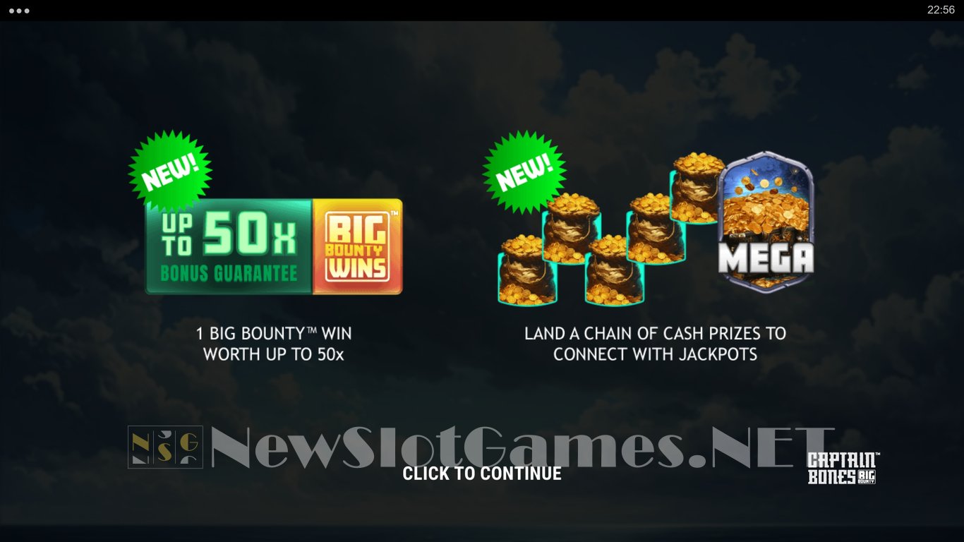 Captain Bones Big Bounty Slot Demo Image